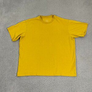 Everlane Essentials Organic Cotton Tee Men L Yellow Short Sleeve